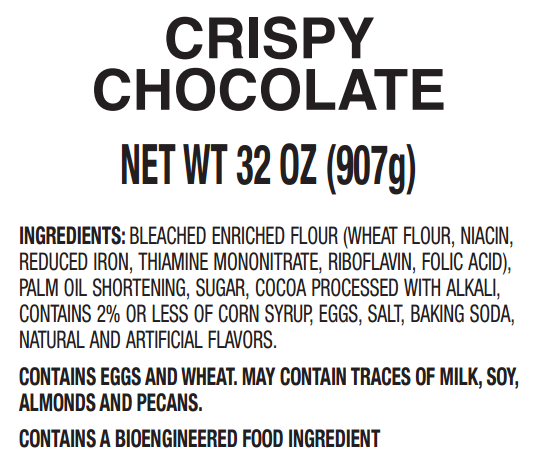 Crispy Chocolate Gourmet Cookie, 2lb